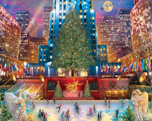 Rockefeller Christmas (1711pz) - 1000 Piece Jigsaw Puzzle